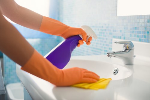 Professional cleaner in Wandsworth maintaining a fresh space