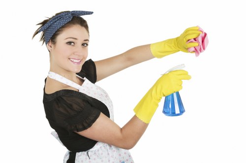 Cleaning a newly prepared property in Wandsworth before occupancy