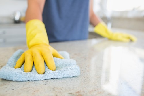 Office cleaning in a Wandsworth commercial workspace with desks and shared areas